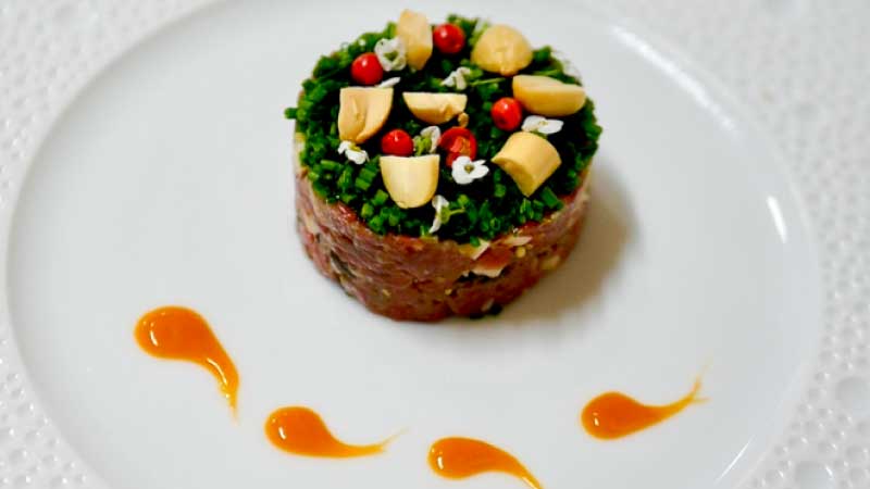 馬肉のタルタル