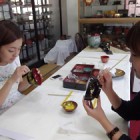 日本の伝統工芸会津塗り蒔絵体験