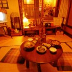 昭和30年代の居間と会津若松の街中10店舗を再現